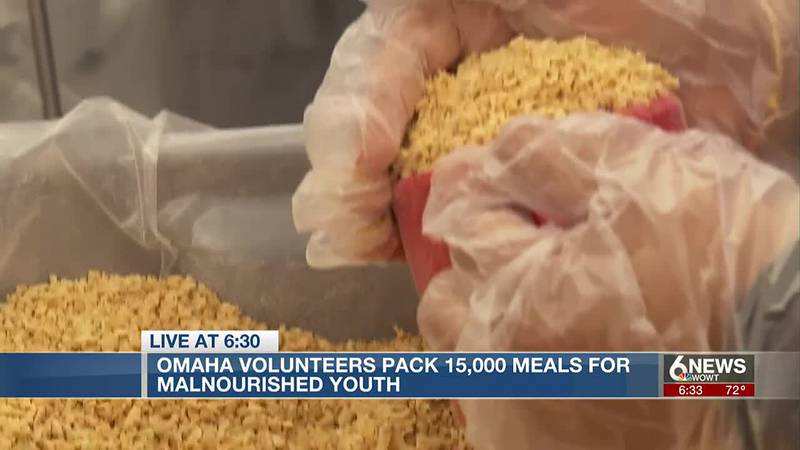 Omaha area volunteers pack thousands of meals for youth